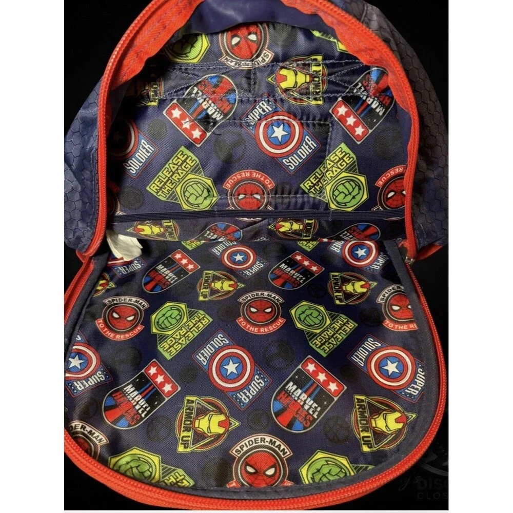 Marvel Heroes Avengers 16” Backpack Spider-Man Iron Man Captain America Hulk